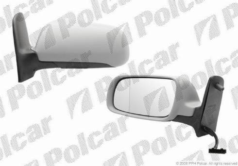 Polcar 9550515M - Наружное зеркало autosila-amz.com