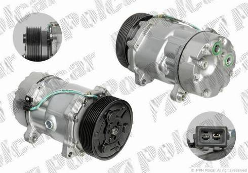 Polcar 9550KS-1 - Компрессор кондиционера autosila-amz.com