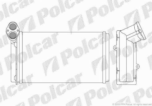 Polcar 9550N8-3 - Теплообменник, отопление салона autosila-amz.com