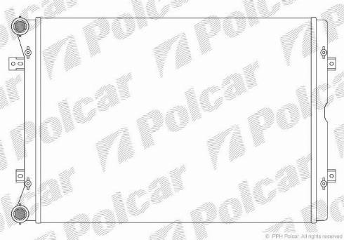Polcar 955108-1 - Радиатор, охлаждение двигателя autosila-amz.com