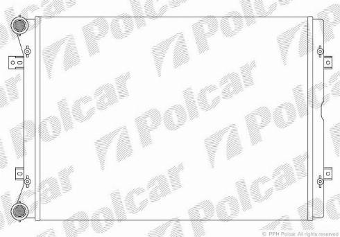 Polcar 955108A1 - Радиатор, охлаждение двигателя autosila-amz.com