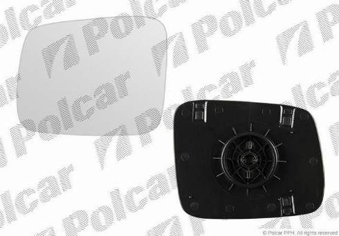 Polcar 956654-M - Зеркальное стекло, наружное зеркало autosila-amz.com