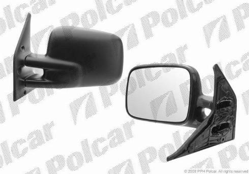 Polcar 956651-M - Зеркальное стекло, наружное зеркало autosila-amz.com