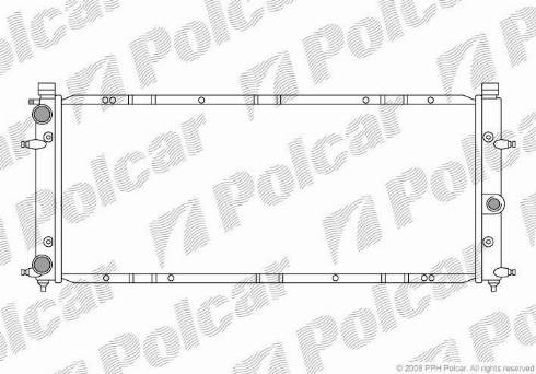 Polcar 956608-0 - Радиатор, охлаждение двигателя autosila-amz.com