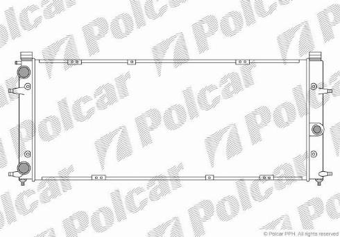 Polcar 956608A0 - Радиатор, охлаждение двигателя autosila-amz.com