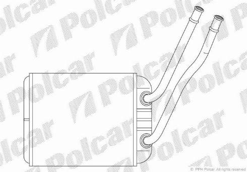 Polcar 9568N81X - Теплообменник, отопление салона autosila-amz.com