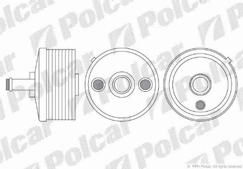 Polcar 9513L8-2 - Масляный радиатор autosila-amz.com