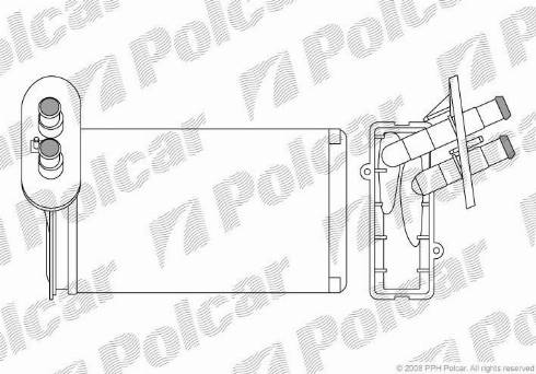 Polcar 9534N81X - Теплообменник, отопление салона autosila-amz.com