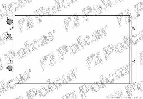 Polcar 953808A6 - Радиатор, охлаждение двигателя autosila-amz.com