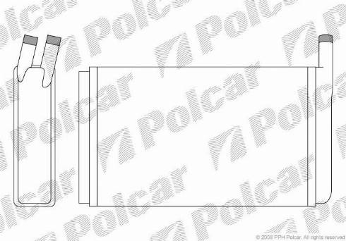Polcar 9532N8-1 - Теплообменник, отопление салона autosila-amz.com