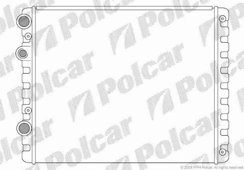 Polcar 952408-1 - Радиатор, охлаждение двигателя autosila-amz.com