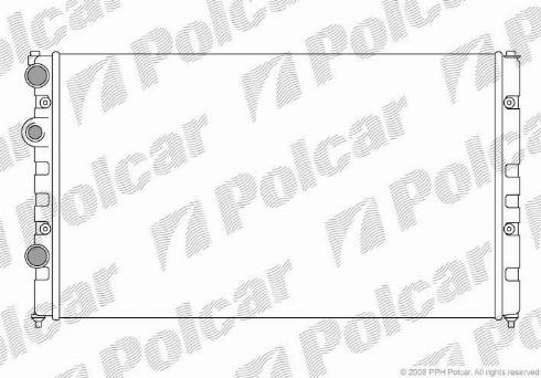 Polcar 952408-8 - Радиатор, охлаждение двигателя autosila-amz.com