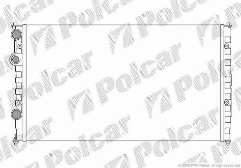 Polcar 952408A4 - Радиатор, охлаждение двигателя autosila-amz.com