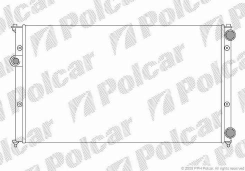Polcar 952408A5 - Радиатор, охлаждение двигателя autosila-amz.com