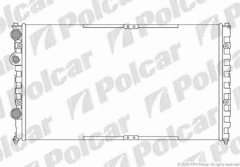 Polcar 952508A1 - Радиатор охлаждения двигателя autosila-amz.com