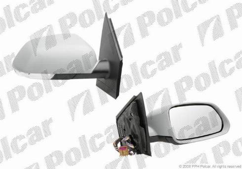Polcar 9527525M - Зеркало внешнее правый autosila-amz.com