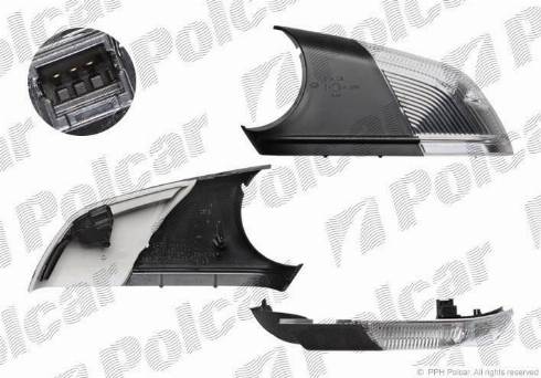 Polcar 9527196X - Наружное зеркало autosila-amz.com