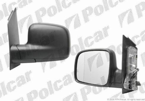 Polcar 9575514M - Зеркало внешнее левый (PJB) -VIEW MAX autosila-amz.com