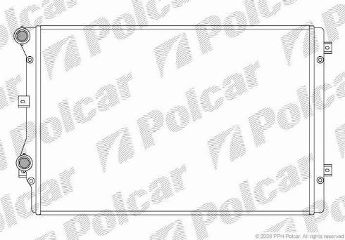 Polcar 957508-1 - Радиатор, охлаждение двигателя autosila-amz.com