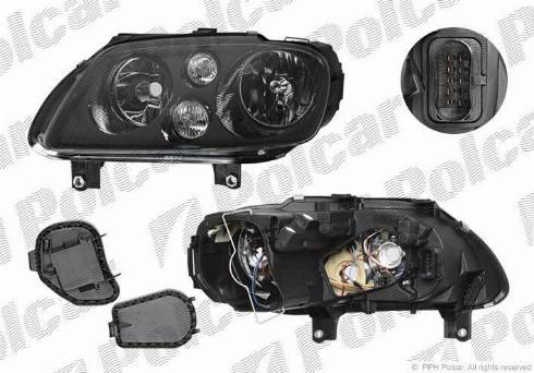 Polcar 9578092E - Основная фара autosila-amz.com