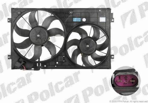 Polcar 957823W1 - Вентилятор, охлаждение двигателя autosila-amz.com