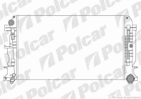 Polcar 957208-3 - Радиатор, охлаждение двигателя autosila-amz.com