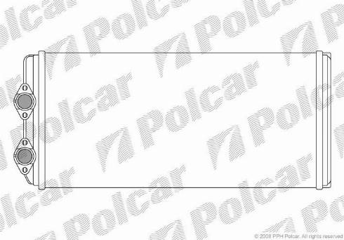 Polcar 9098N8-1 - Теплообменник, отопление салона autosila-amz.com