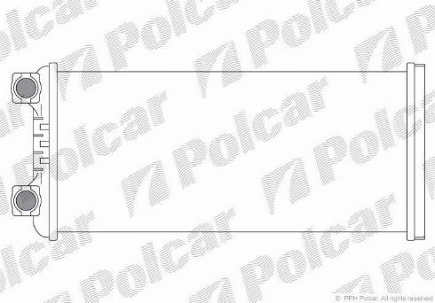 Polcar 9098N8-2 - Теплообменник, отопление салона autosila-amz.com