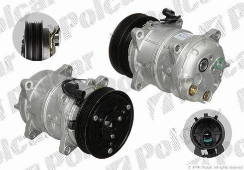 Polcar 9040KS-2 - Компрессор кондиционера autosila-amz.com