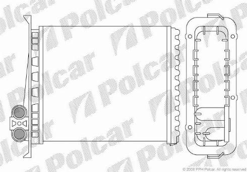 Polcar 9085N81X - Теплообменник, отопление салона autosila-amz.com