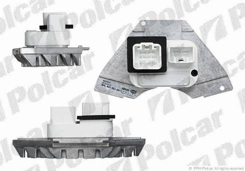Polcar 9070KST1X - Блок управления, отопление / вентиляция autosila-amz.com