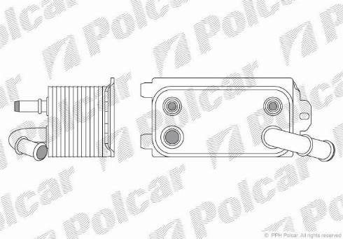 Polcar 9071L8-1 - VOLVO S80 (AS) 04.06- :Радиатор масла autosila-amz.com