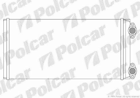 Polcar 4405N8-1 - Теплообменник, отопление салона autosila-amz.com