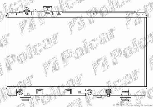 Polcar 455508-1 - Радиатор, охлаждение двигателя autosila-amz.com