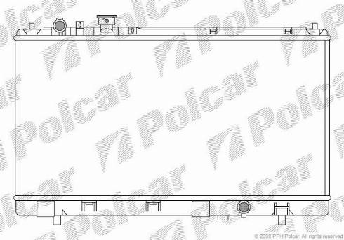 Polcar 455508-2 - Радиатор, охлаждение двигателя autosila-amz.com