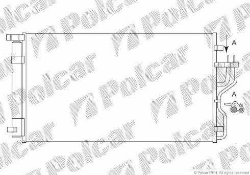 Polcar 4048K81X - Конденсатор кондиционера autosila-amz.com
