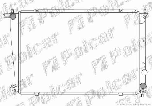 Polcar 4060085X - Радиатор, охлаждение двигателя autosila-amz.com
