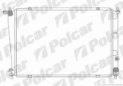 Polcar 4060082X - Радиатор, охлаждение двигателя autosila-amz.com