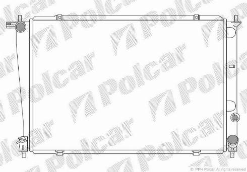 Polcar 4062081X - Радиатор, охлаждение двигателя autosila-amz.com