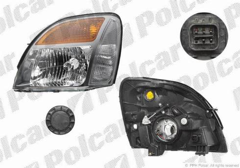 Polcar 4067091E - Основная фара autosila-amz.com