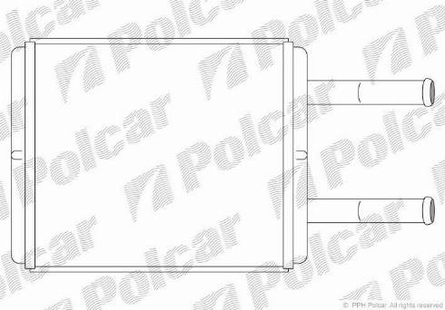 Polcar 4001N81X - Теплообменник, отопление салона autosila-amz.com