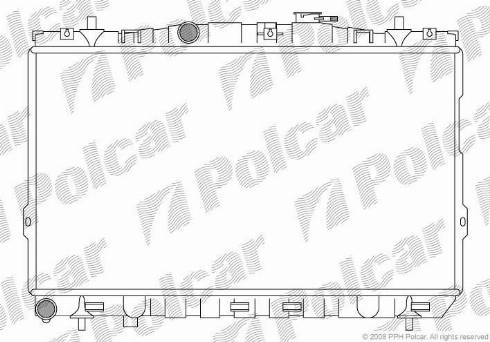 Polcar 401308-1 - Радиатор, охлаждение двигателя autosila-amz.com
