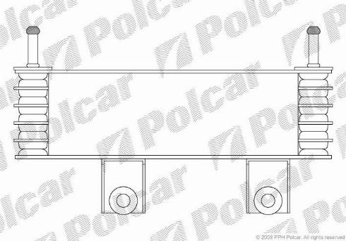 Polcar 4024L81X - Масляный радиатор, двигательное масло autosila-amz.com