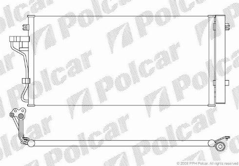 Polcar 4026K81X - Конденсатор кондиционера autosila-amz.com