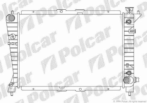 Polcar 402108-1 - Радиатор, охлаждение двигателя autosila-amz.com