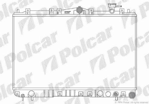Polcar 402108-2 - Радиатор, охлаждение двигателя autosila-amz.com