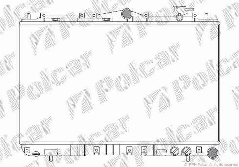 Polcar 402208 - Радиатор, охлаждение двигателя autosila-amz.com
