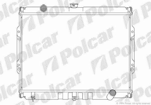 Polcar 4070081X - Радиатор, охлаждение двигателя autosila-amz.com