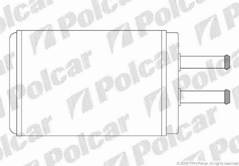 Polcar 4155N81X - Теплообменник, отопление салона autosila-amz.com