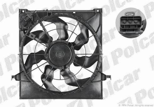 Polcar 411423W4 - Вентилятор, охлаждение двигателя autosila-amz.com
